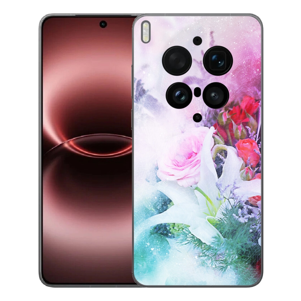 Gélový kryt mmCase na Vivo X300 Ultra - kvety 4