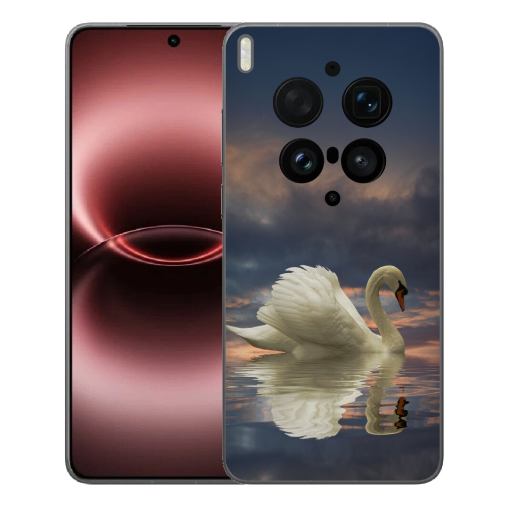 Gélový kryt mmCase na Vivo X300 Ultra - labuť