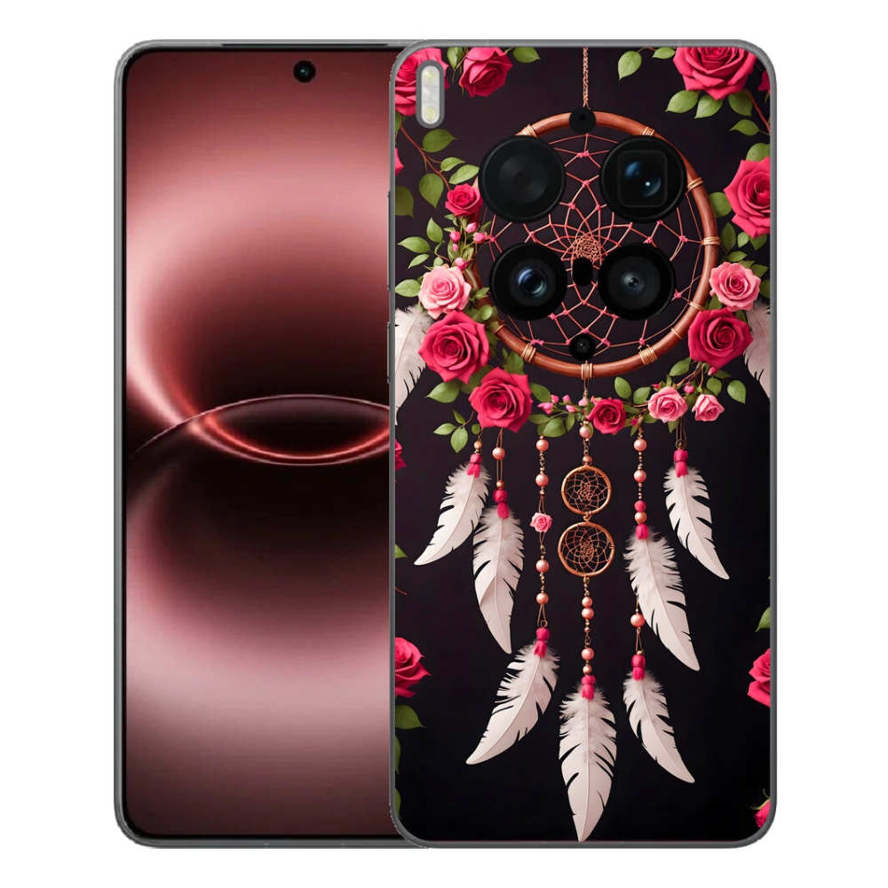 Gélový kryt mmCase na Vivo X300 Ultra - lapač snov s ružami