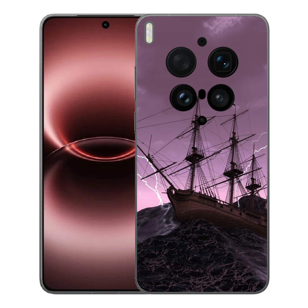 Gélový kryt mmCase na Vivo X300 Ultra - loď v búrke