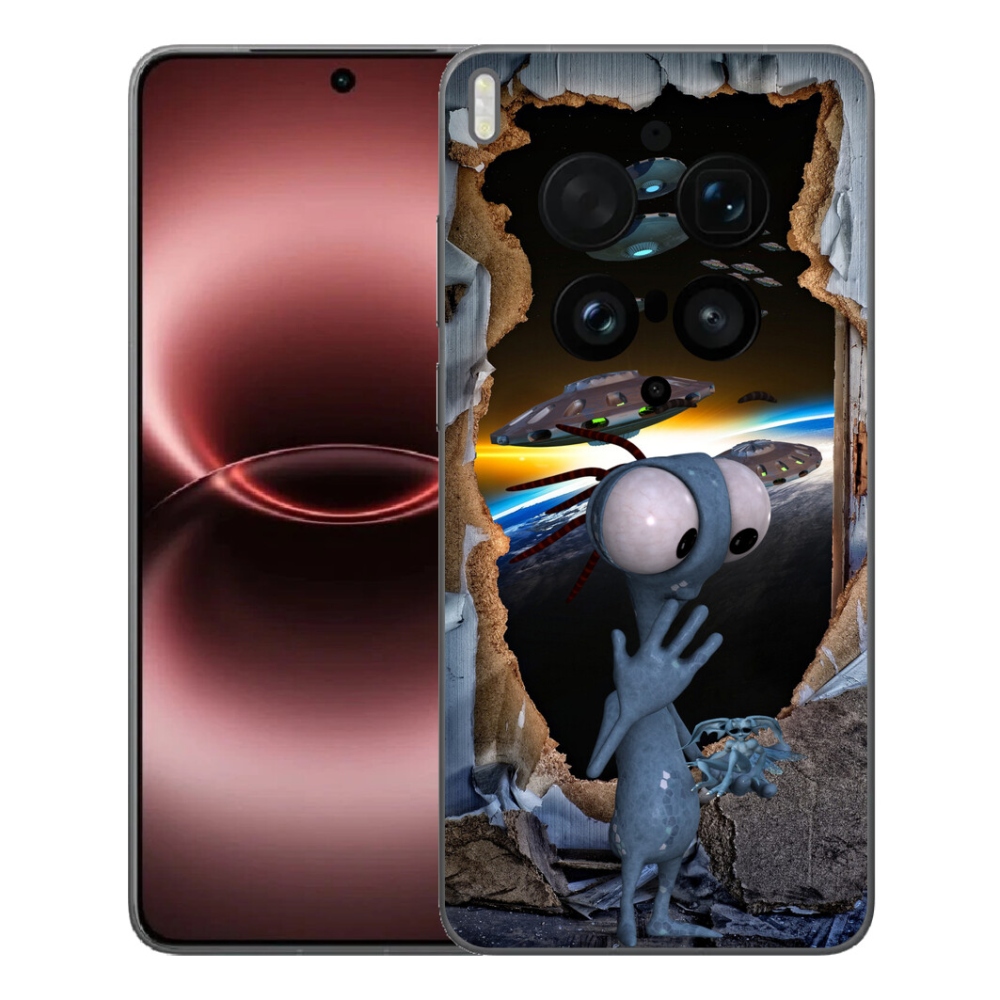 Gélový kryt mmCase na Vivo X300 Ultra - mimozemšťan