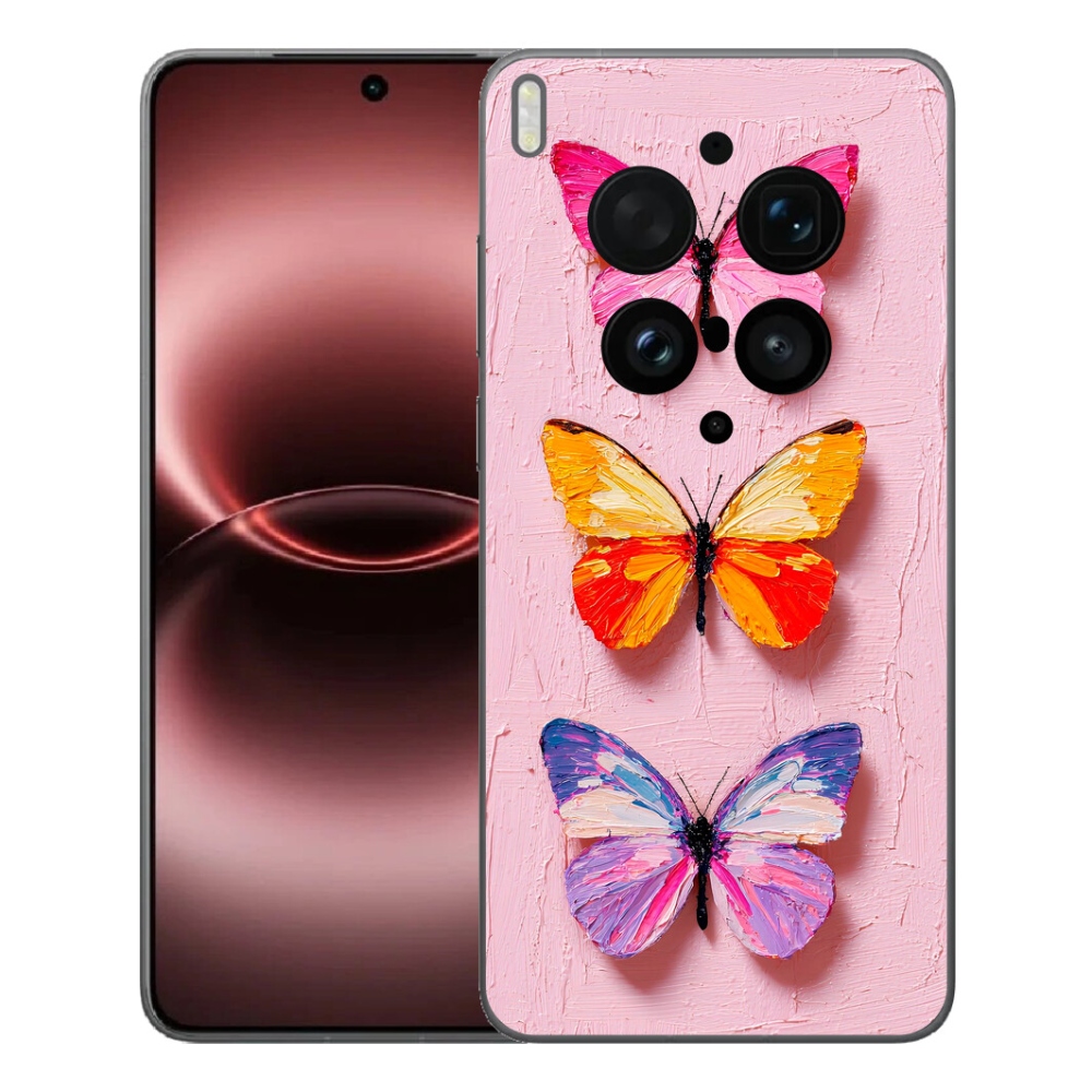 Gélový kryt mmCase na Vivo X300 Ultra - motýlia trojica