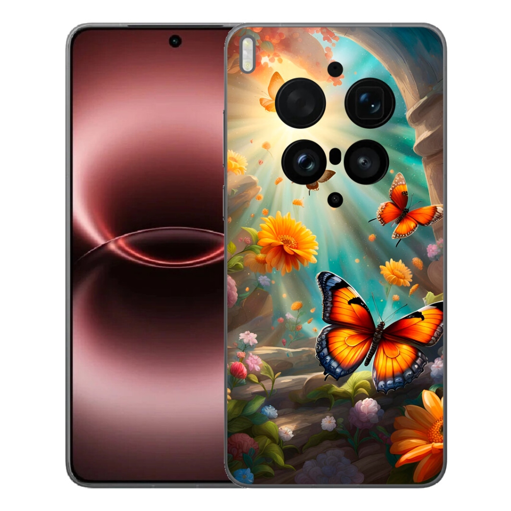 Gélový kryt mmCase na Vivo X300 Ultra - motýlia záhrada 2