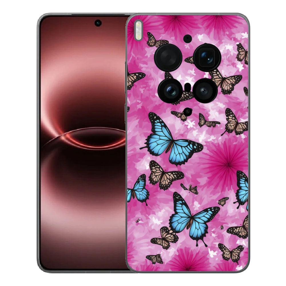 Gélový kryt mmCase na Vivo X300 Ultra - motýlia záhrada