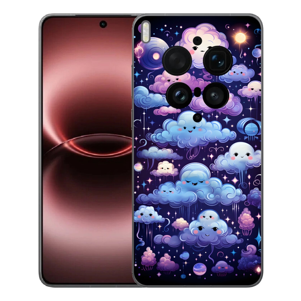 Gélový kryt mmCase na Vivo X300 Ultra - mráčiky