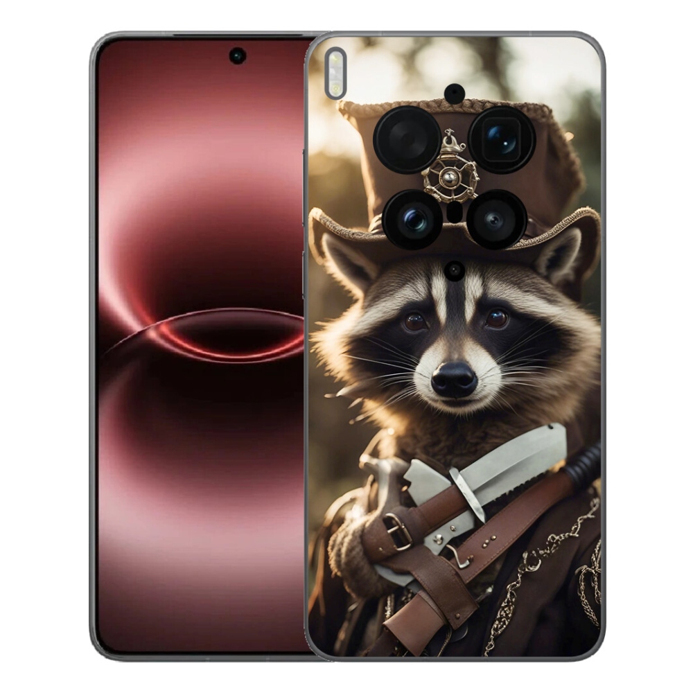 Gélový kryt mmCase na Vivo X300 Ultra - mýval v uniforme