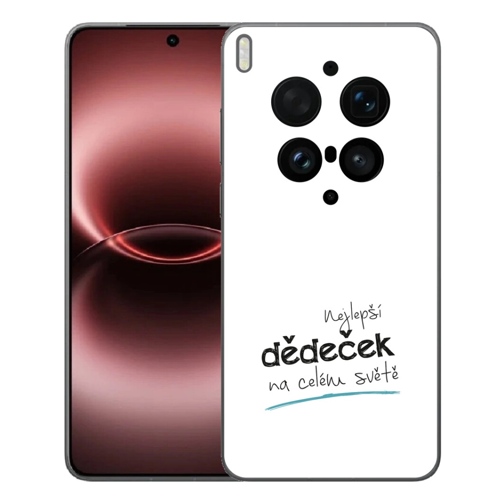 Gélový kryt mmCase na Vivo X300 Ultra - najlepší dedko 3 biele pozadie
