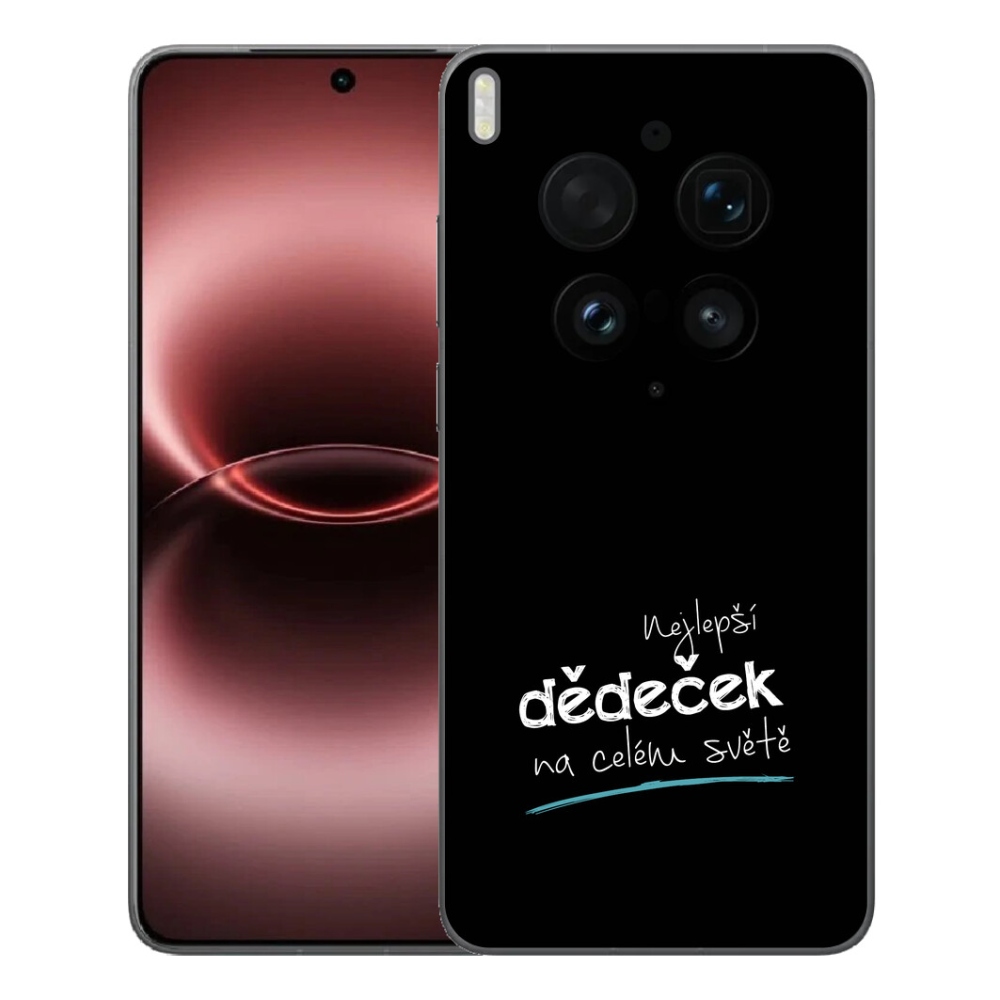 Gélový kryt mmCase na Vivo X300 Ultra - najlepší dedko 3 čierne pozadie