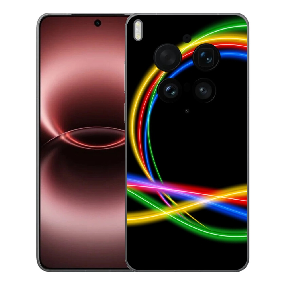 Gélový kryt mmCase na Vivo X300 Ultra - neónové kruhy