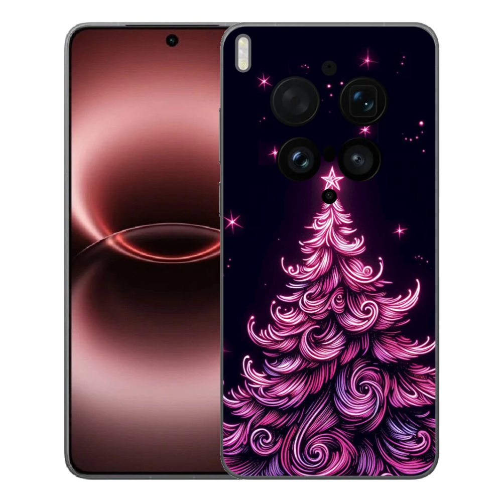 Gélový kryt mmCase na Vivo X300 Ultra - neónový vianočný stromček 2