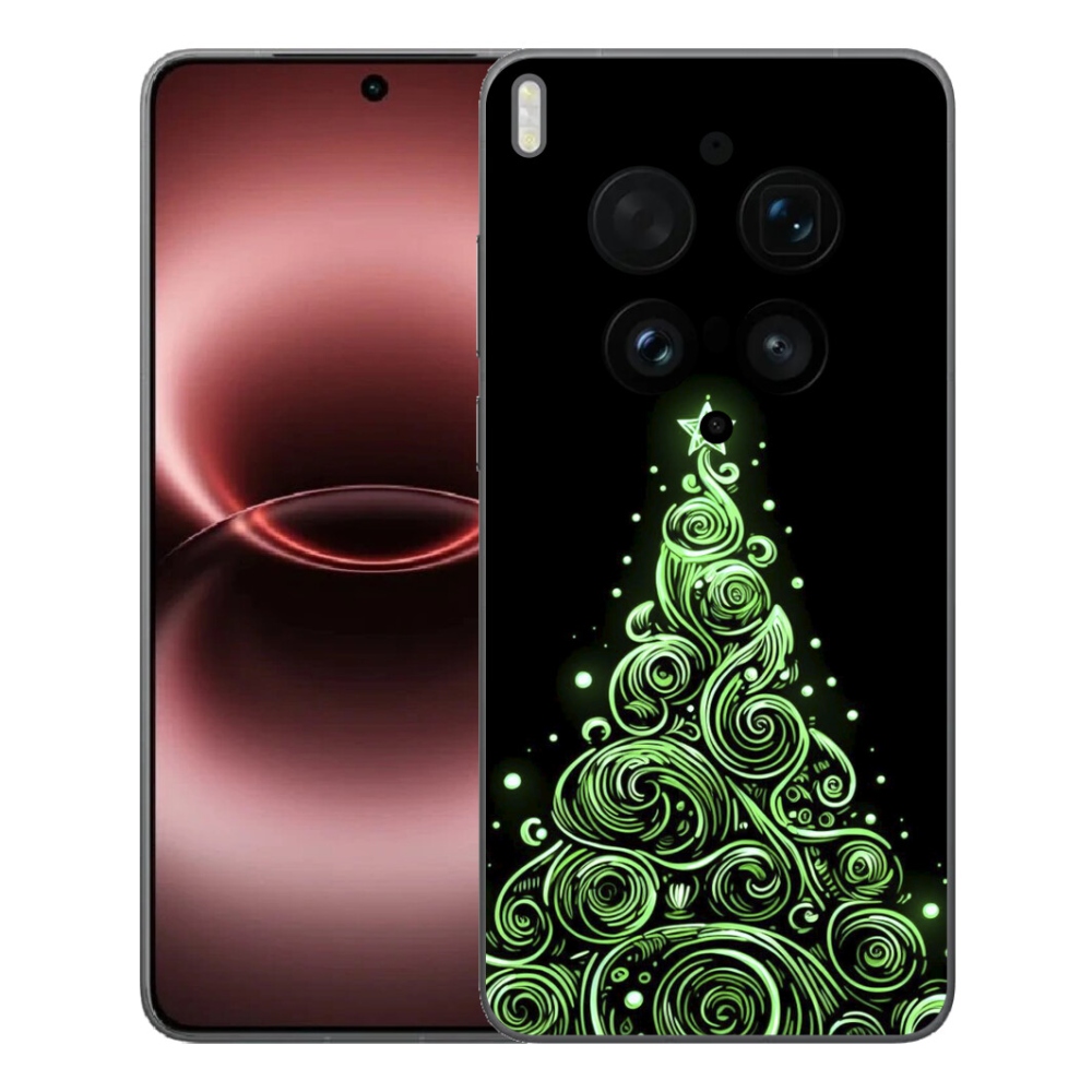 Gélový kryt mmCase na Vivo X300 Ultra - neónový vianočný stromček 3