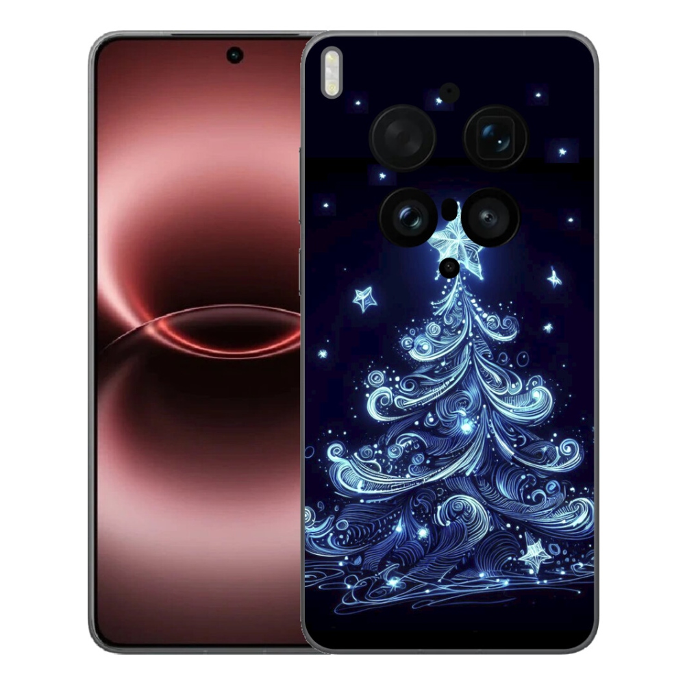 Gélový kryt mmCase na Vivo X300 Ultra - neónový vianočný stromček 4
