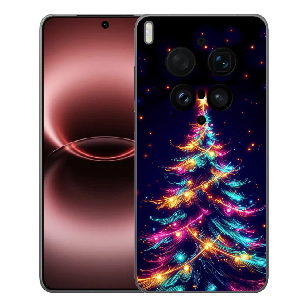 Gélový kryt mmCase na Vivo X300 Ultra - neónový vianočný stromček