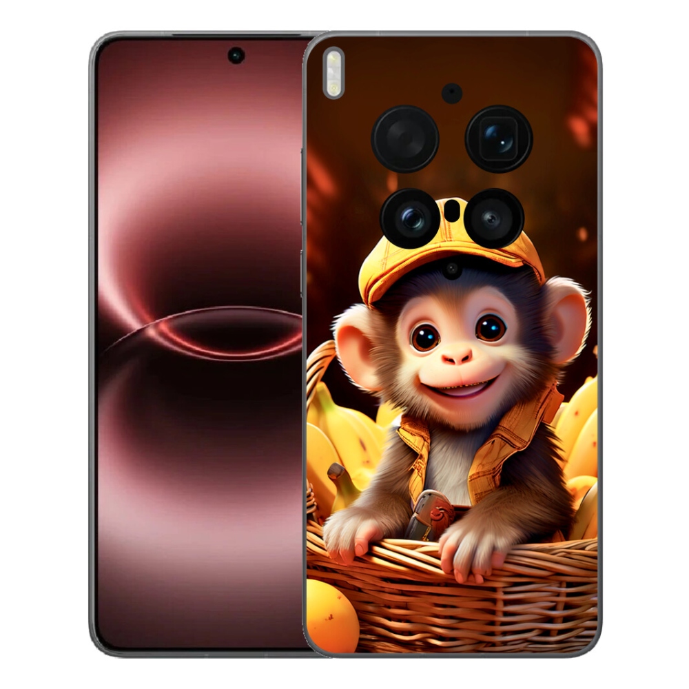 Gélový kryt mmCase na Vivo X300 Ultra - opice v košíku