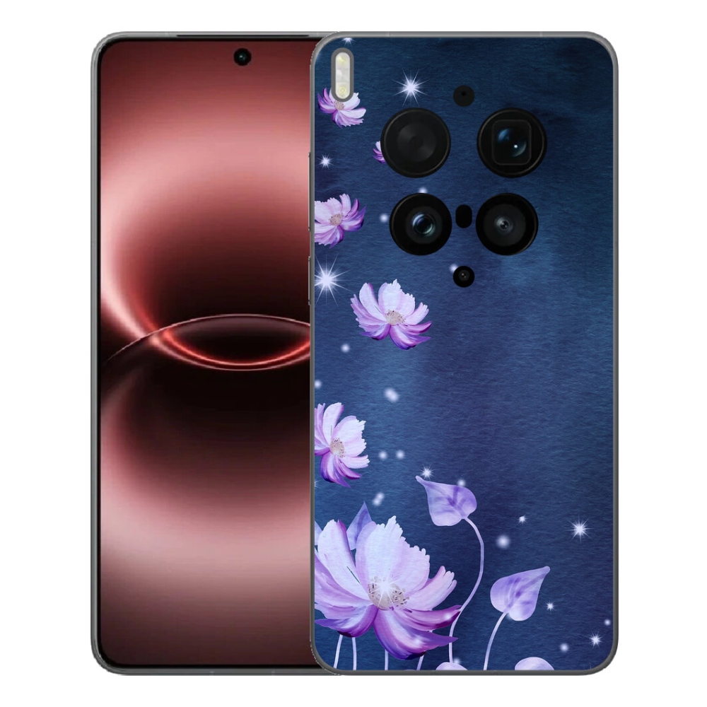 Gélový kryt mmCase na Vivo X300 Ultra - padajúce kvety