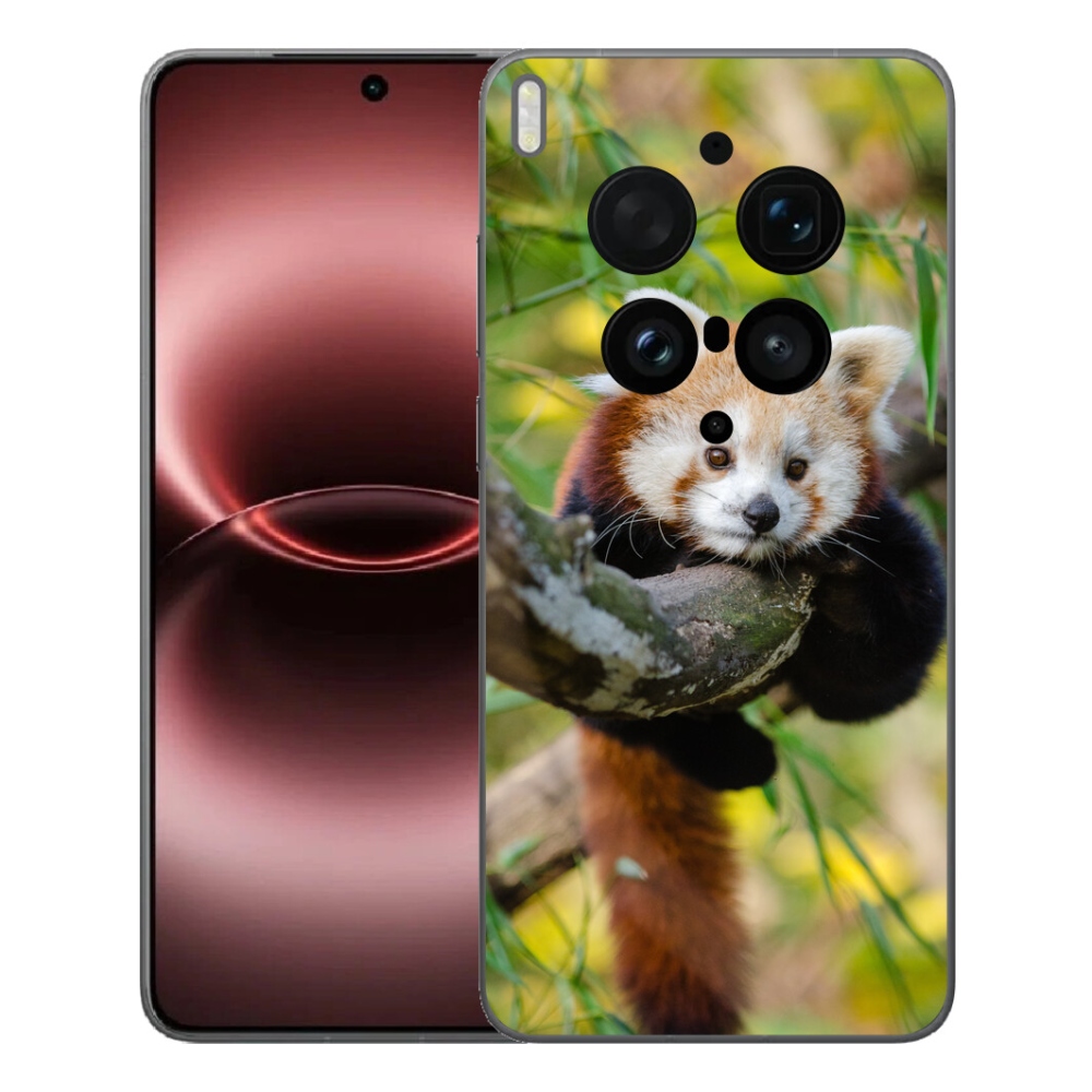 Gélový kryt mmCase na Vivo X300 Ultra - panda červená