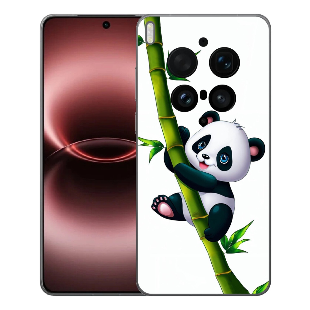 Gélový kryt mmCase na Vivo X300 Ultra - panda na bambuse