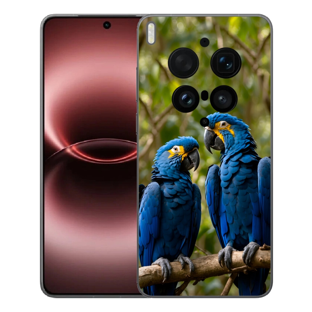 Gélový kryt mmCase na Vivo X300 Ultra - papagájové duo