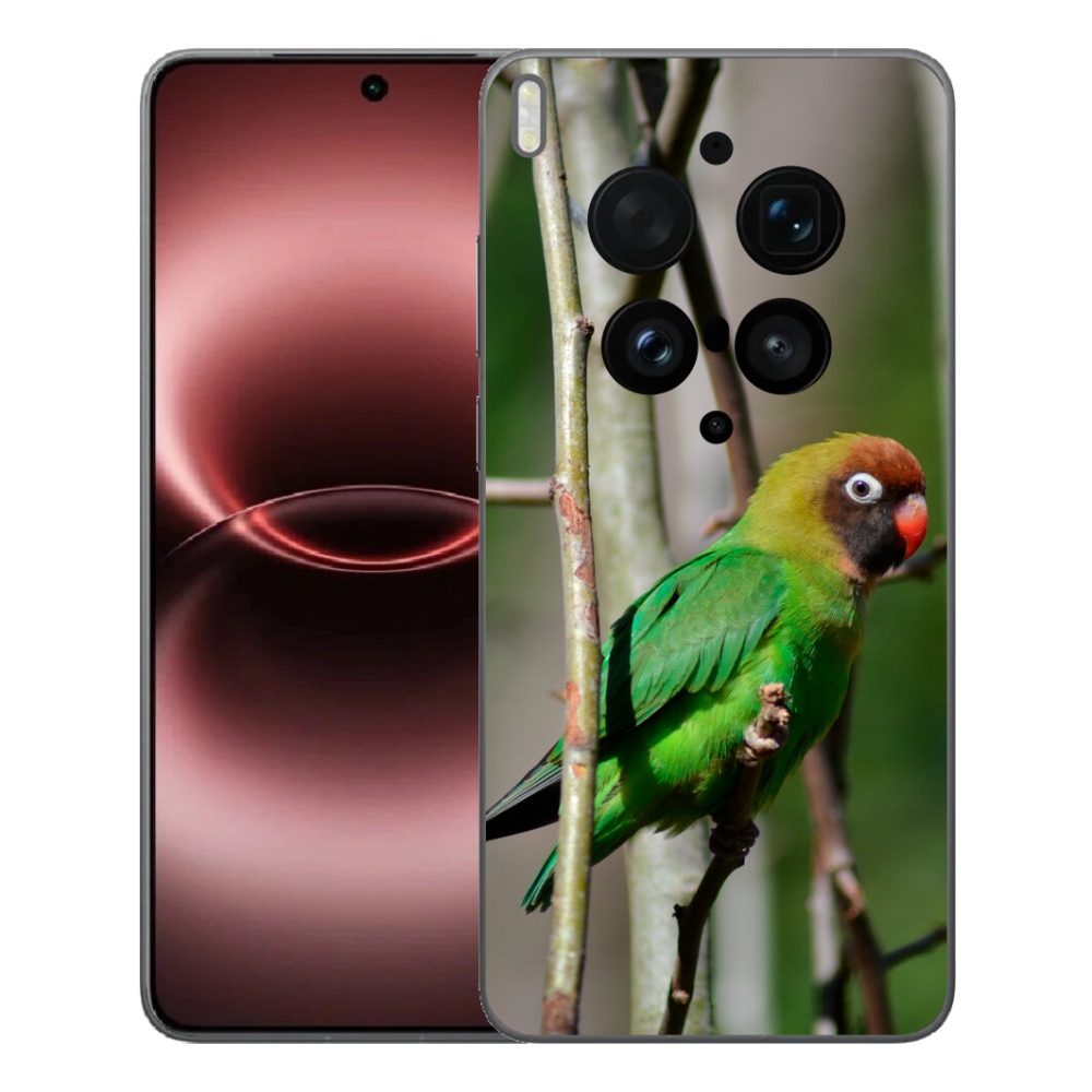 Gélový kryt mmCase na Vivo X300 Ultra - papagáj agapornis