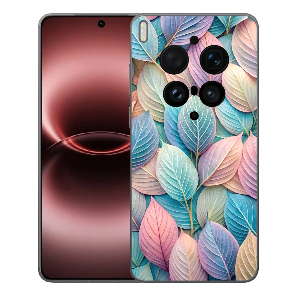 Gélový kryt mmCase na Vivo X300 Ultra - pastelové listy