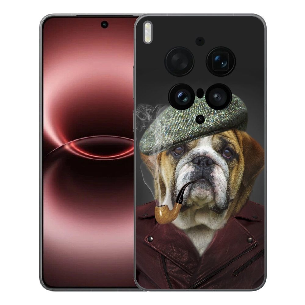 Gélový kryt mmCase na Vivo X300 Ultra - pes s fajkou