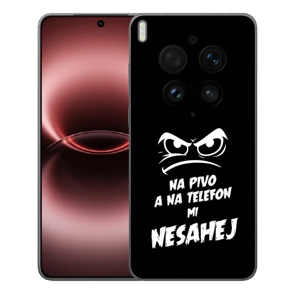 Gélový kryt mmCase na Vivo X300 Ultra - pivný motív 2 čierne pozadie