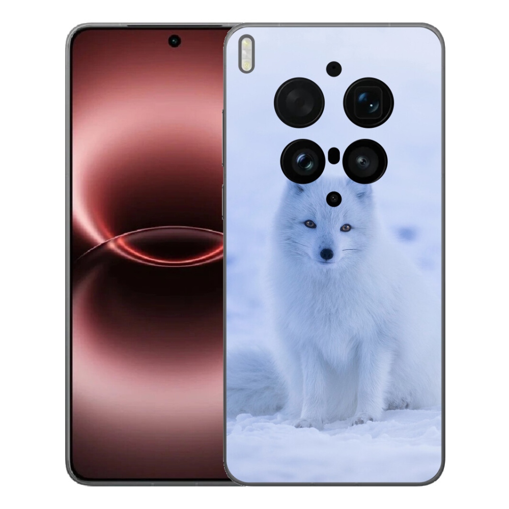 Gélový kryt mmCase na Vivo X300 Ultra - polárna líška