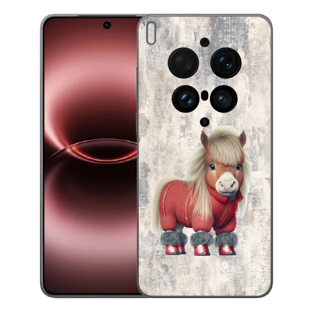 Gélový kryt mmCase na Vivo X300 Ultra - poník vo svetri