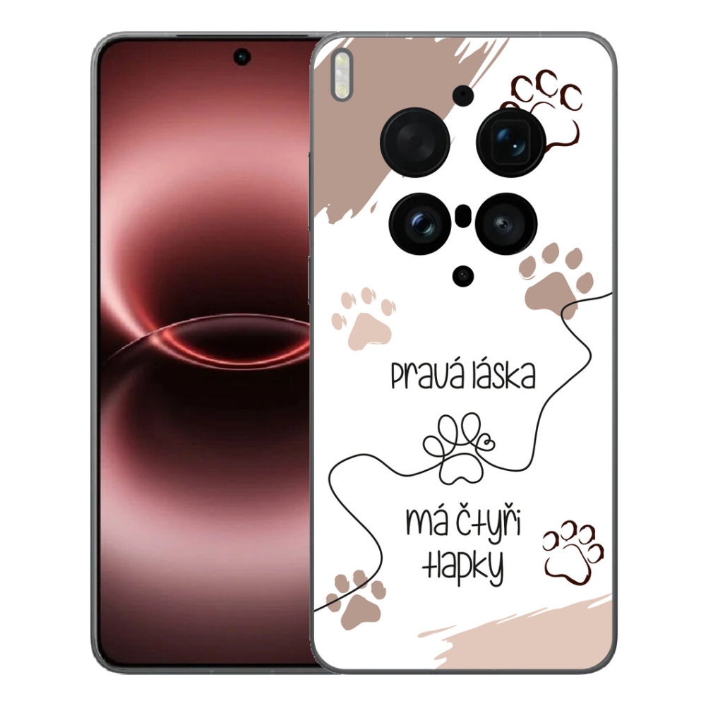 Gélový kryt mmCase na Vivo X300 Ultra - psí motív 1 biele pozadie