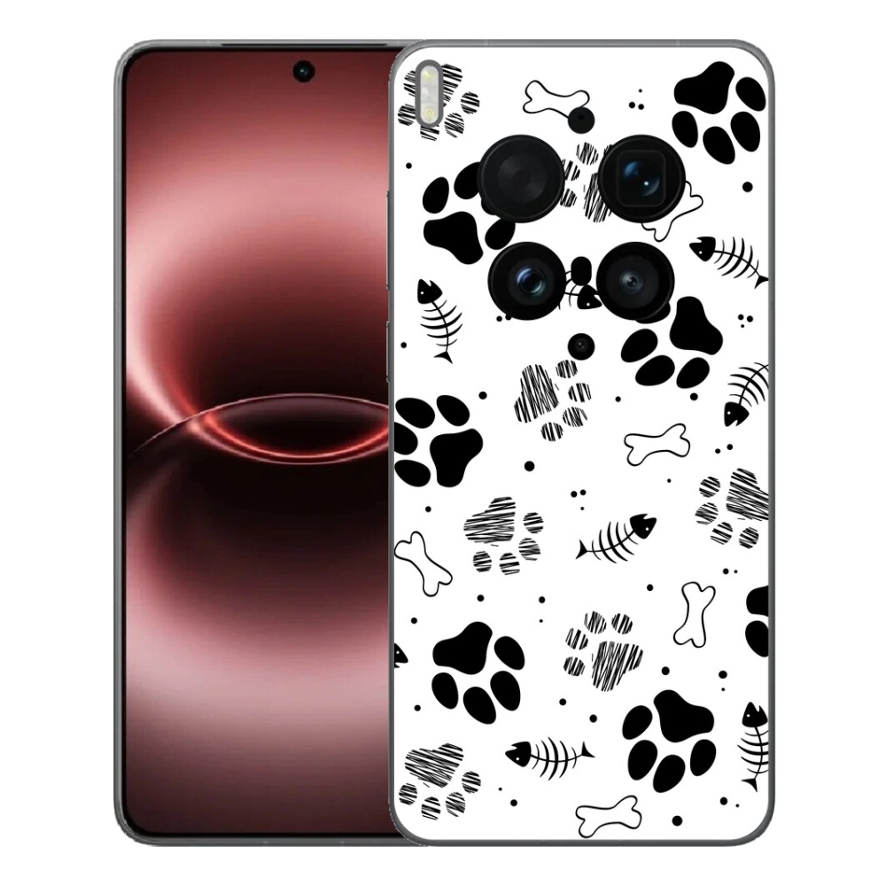 Gélový kryt mmCase na Vivo X300 Ultra - psie labky 1