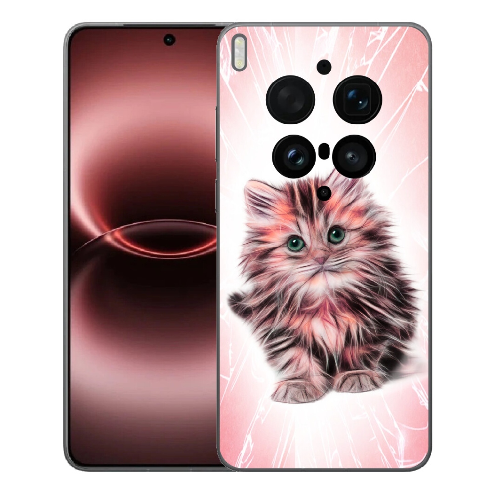 Gélový kryt mmCase na Vivo X300 Ultra - roztomilé mačiatko