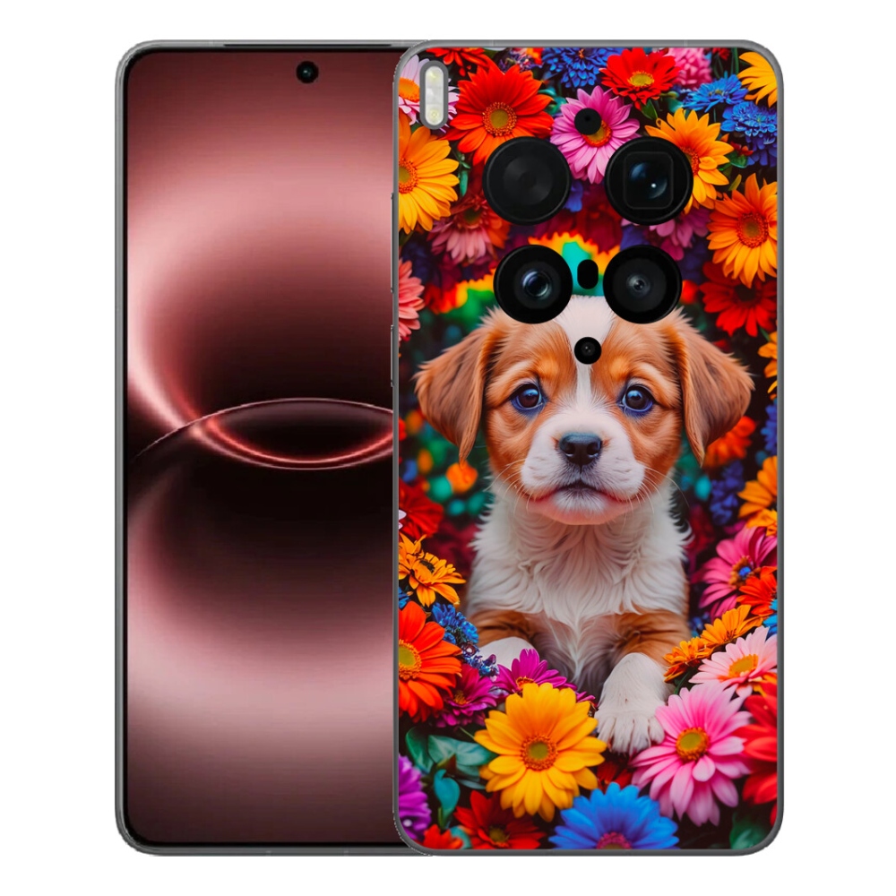 Gélový kryt mmCase na Vivo X300 Ultra - roztomilé šteňa