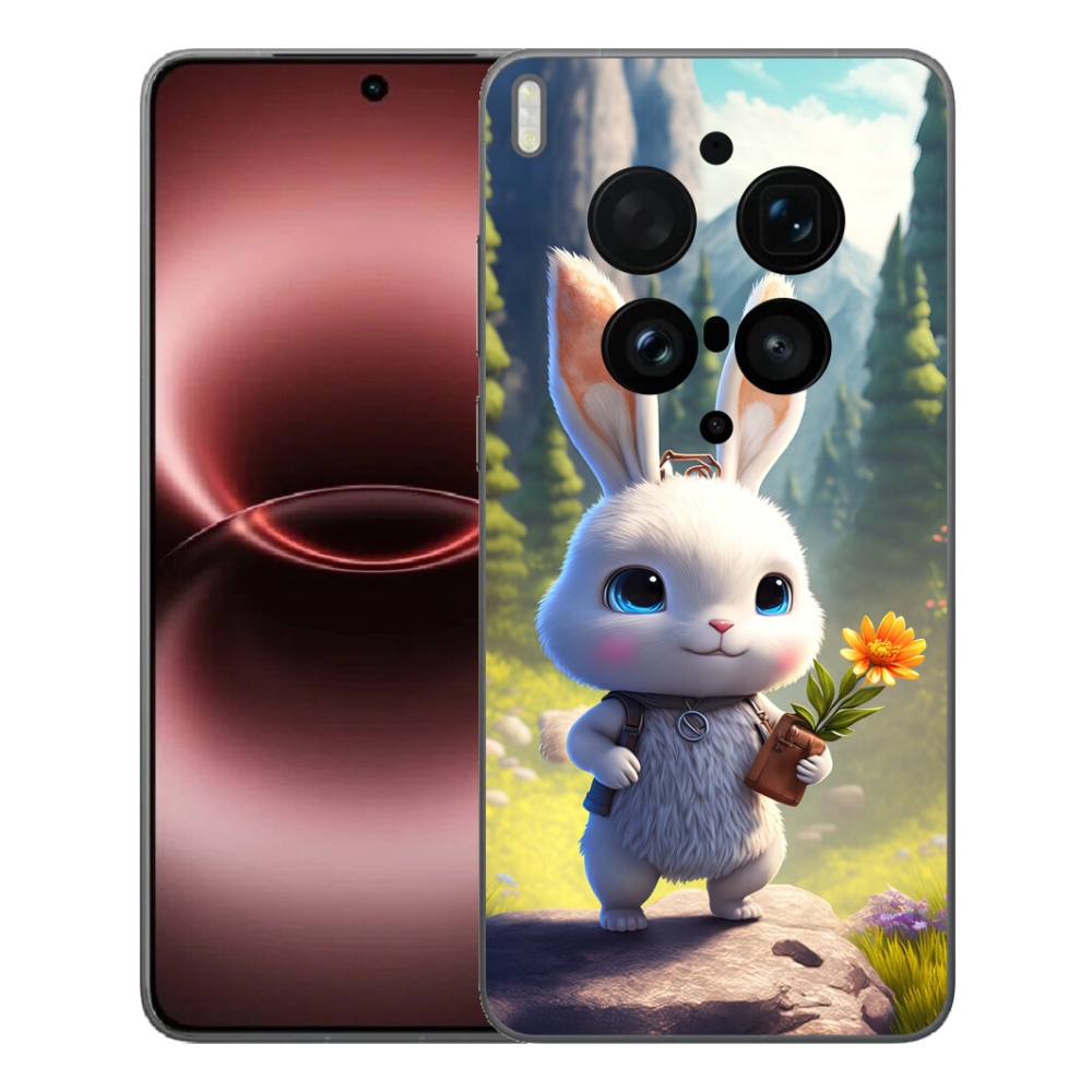 Gélový kryt mmCase na Vivo X300 Ultra - roztomilý zajačik