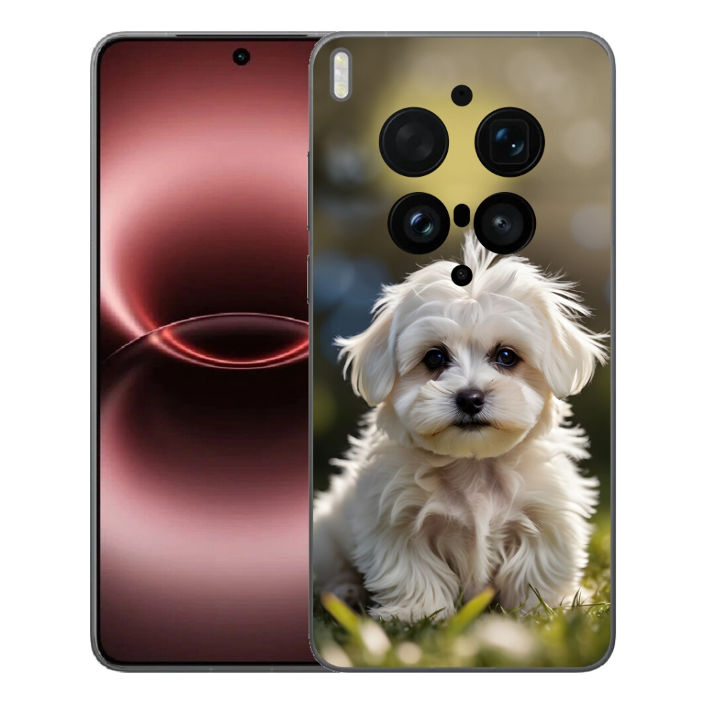Gélový kryt mmCase na Vivo X300 Ultra - roztomilý maltézsky psík