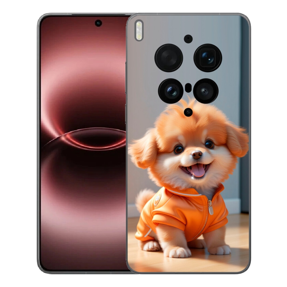 Gélový kryt mmCase na Vivo X300 Ultra - roztomilý pomeranian v mikine