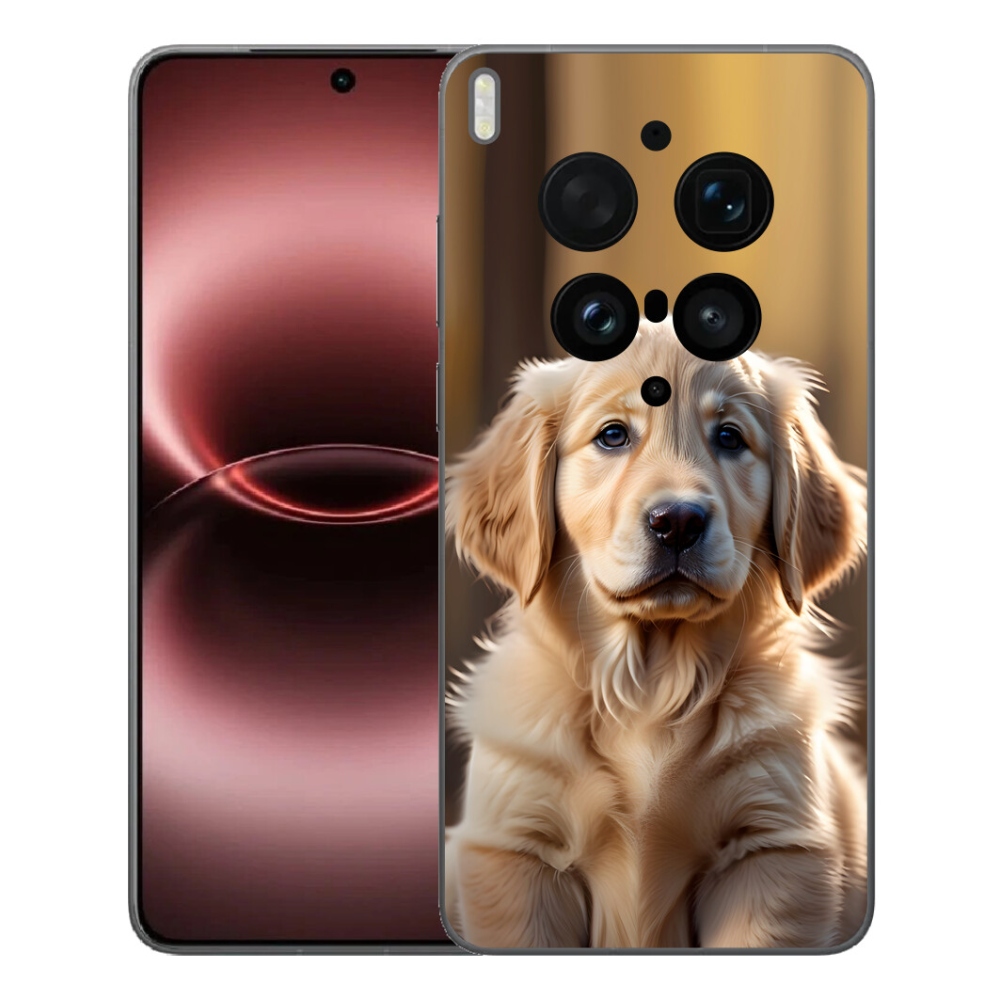 Gélový kryt mmCase na Vivo X300 Ultra - roztomilý zlatý retriever