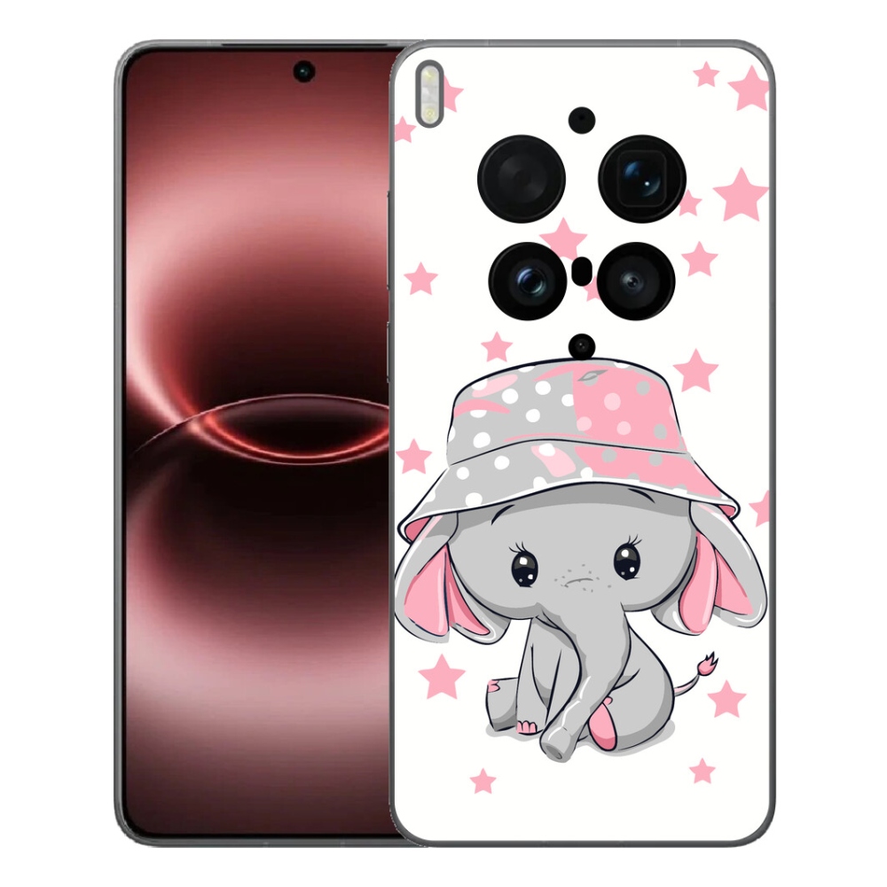 Gélový kryt mmCase na Vivo X300 Ultra - ružový slon