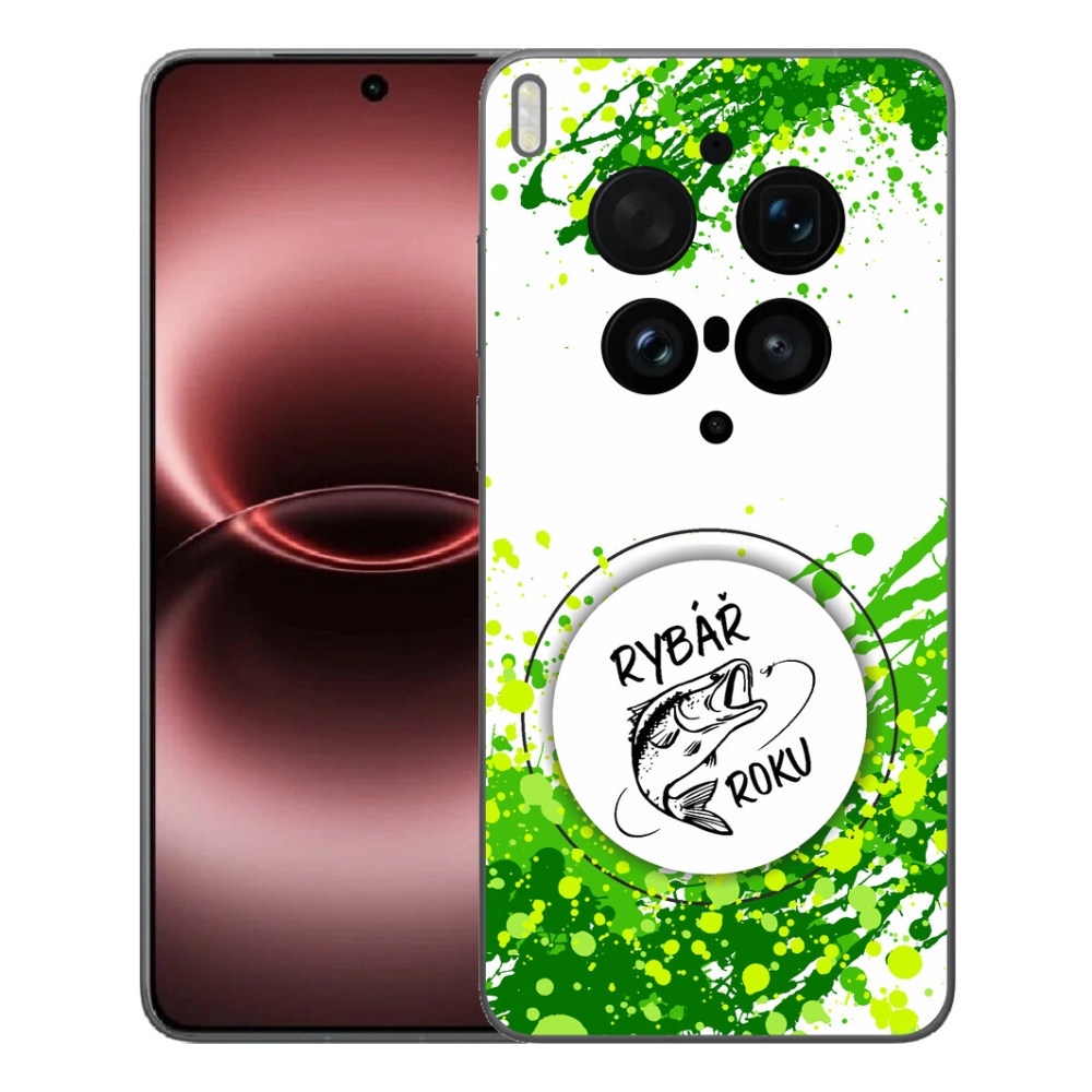 Gélový kryt mmCase na Vivo X300 Ultra - rybár roka biele pozadie