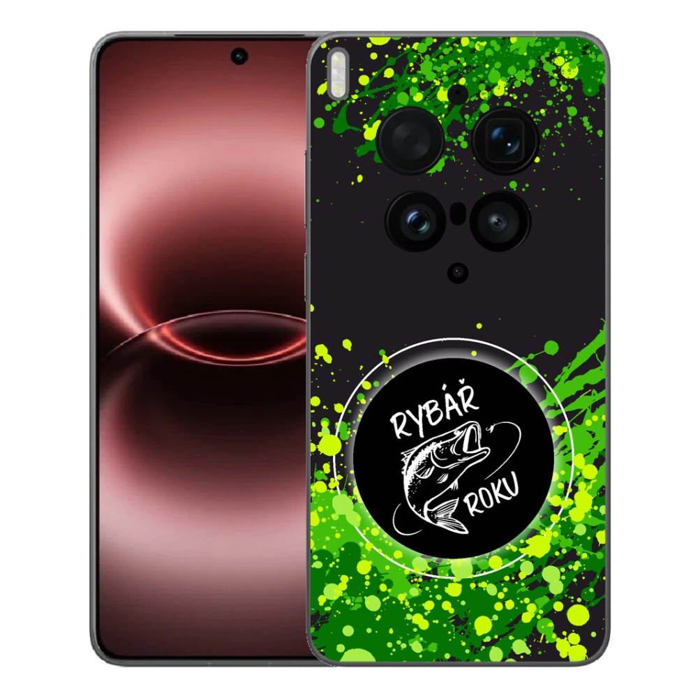 Gélový kryt mmCase na Vivo X300 Ultra - rybár roku čierne pozadie