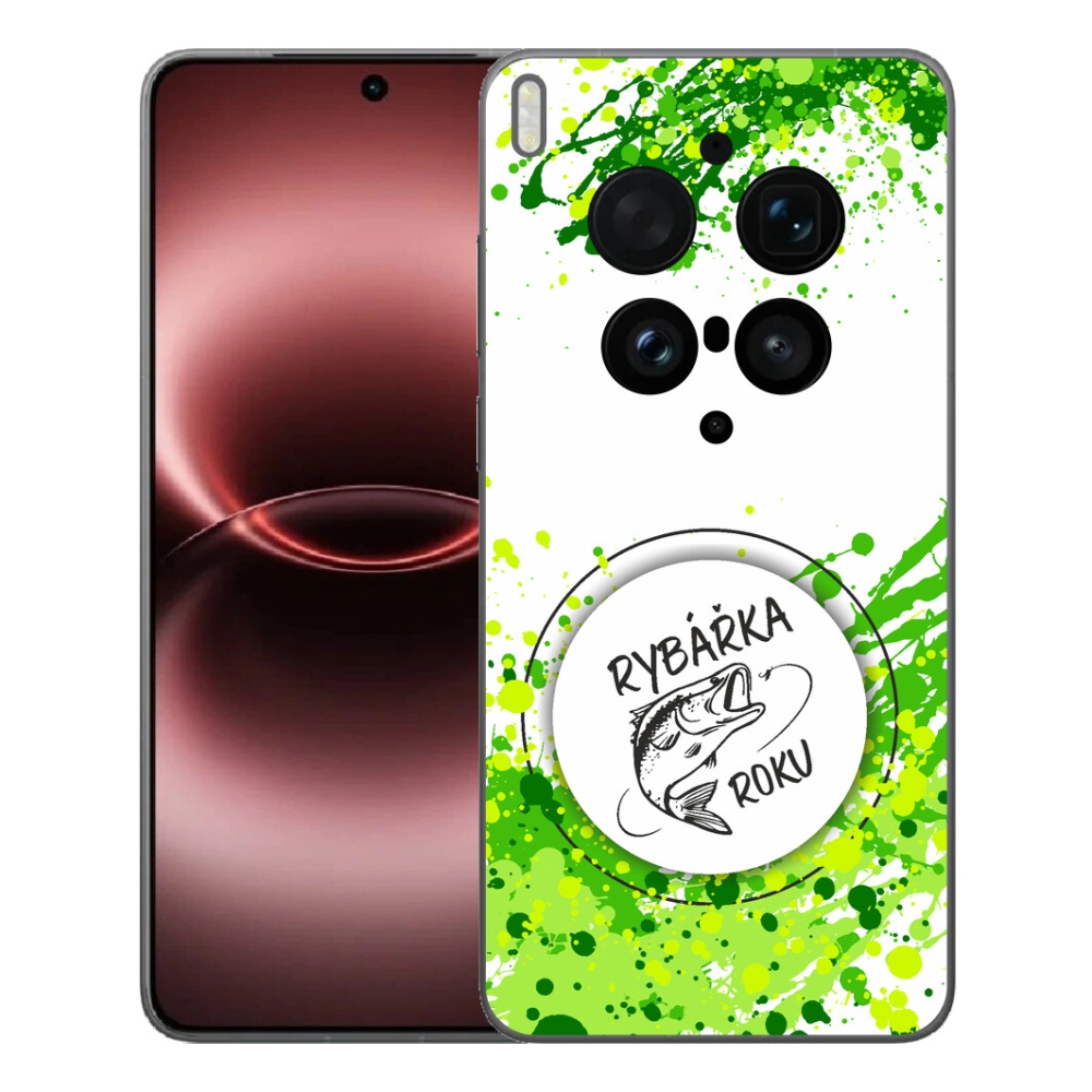 Gélový kryt mmCase na Vivo X300 Ultra - rybárka roku biele pozadie