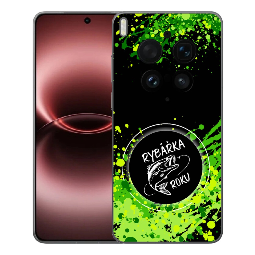 Gélový kryt mmCase na Vivo X300 Ultra - rybárka roku čierne pozadie