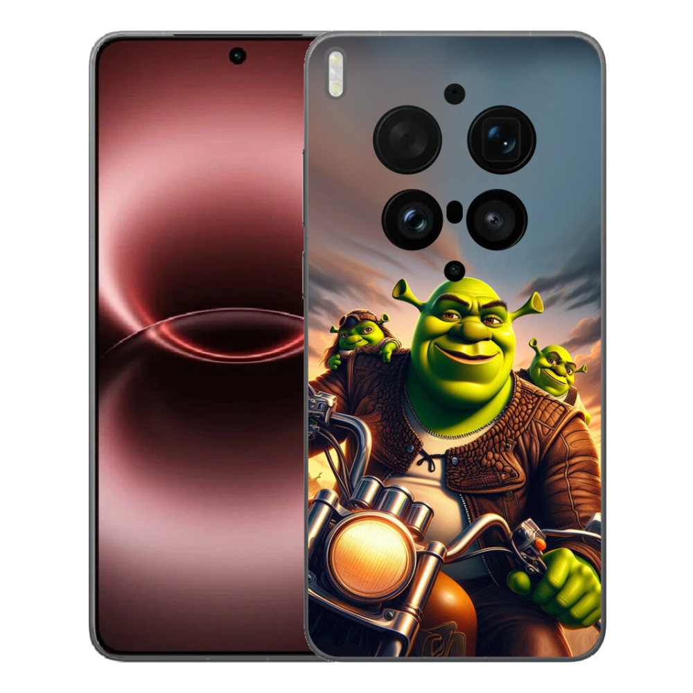 Gélový kryt mmCase na Vivo X300 Ultra - zhrek na motorke
