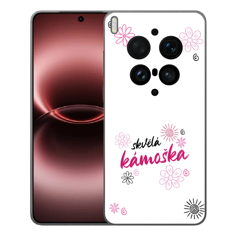 Gélový kryt mmCase na Vivo X300 Ultra - skvelá kamoška biele pozadie
