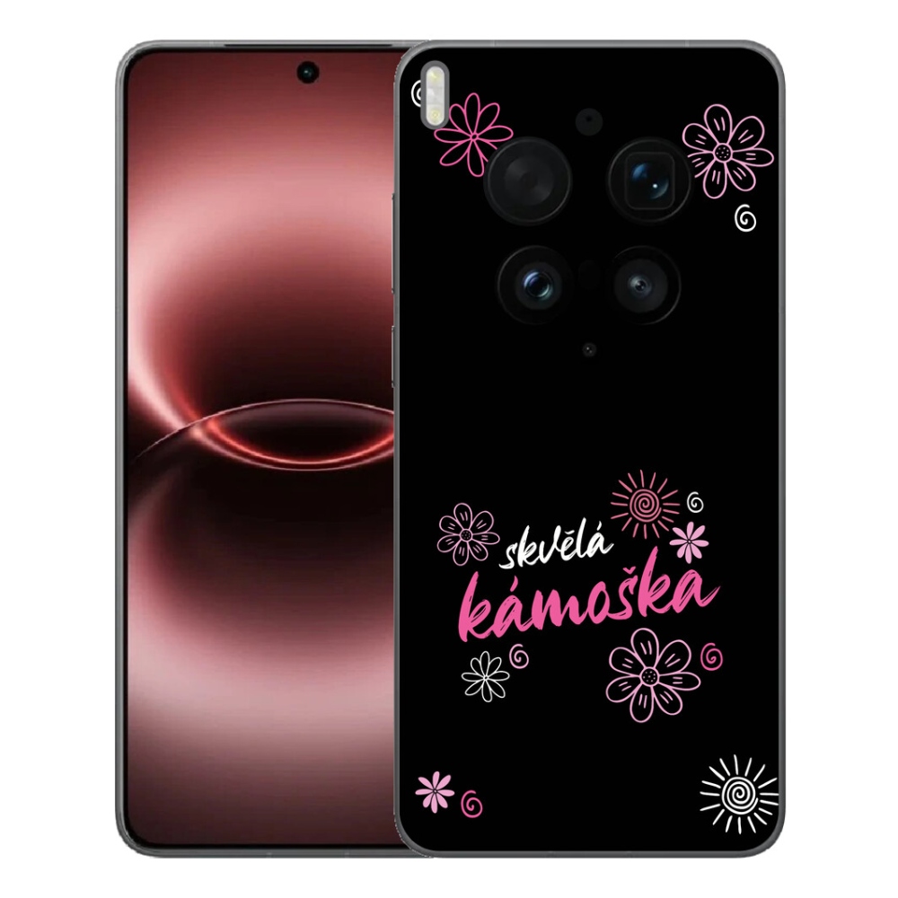 Gélový kryt mmCase na Vivo X300 Ultra - skvelá kamoška čierne pozadie