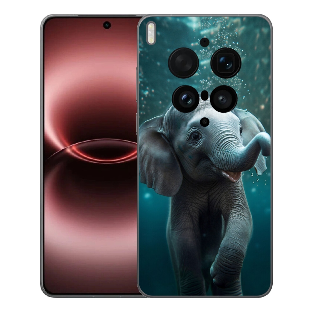 Gélový kryt mmCase na Vivo X300 Ultra - sloník pod vodou