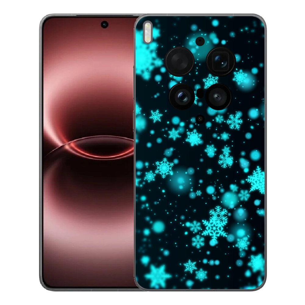Gélový kryt mmCase na Vivo X300 Ultra - snehové vločky 1