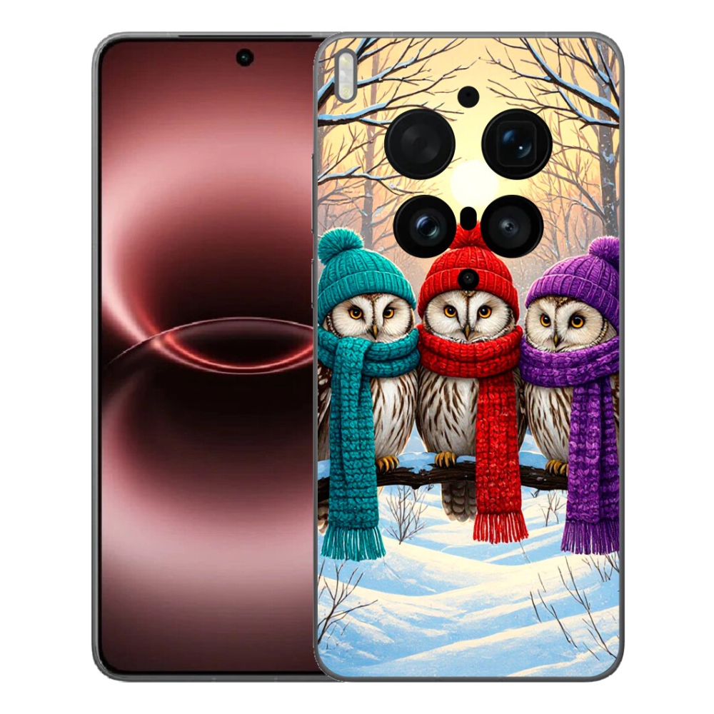Gélový kryt mmCase na Vivo X300 Ultra - soví priatelia
