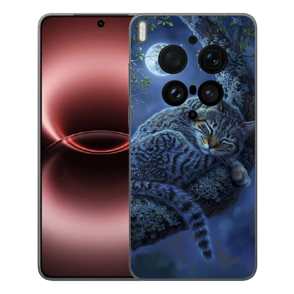 Gélový kryt mmCase na Vivo X300 Ultra - spiaca mačka