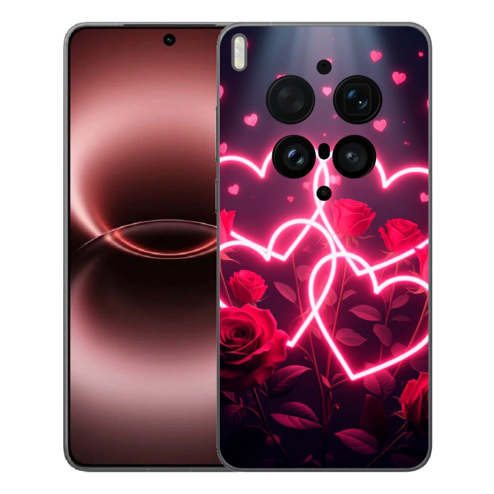 Gélový kryt mmCase na Vivo X300 Ultra - srdce lásky