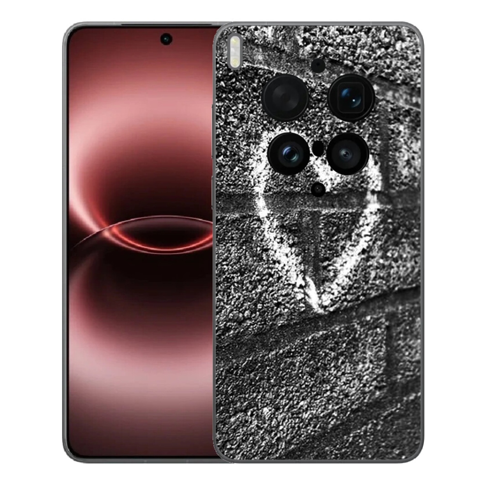 Gélový kryt mmCase na Vivo X300 Ultra - srdce na stene